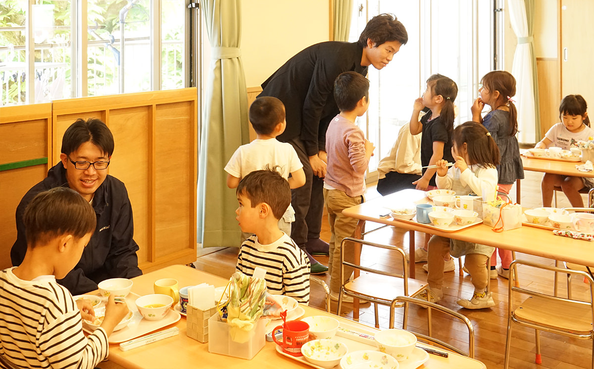 近隣幼稚園の給食食材の提供